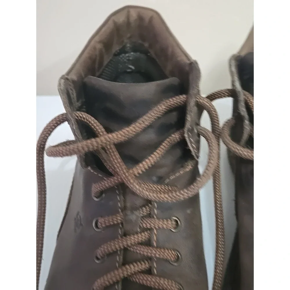 Born Nigel Hiking Boots Mens 9.5 Brown Distressed Leather  Opanka Handcrafted